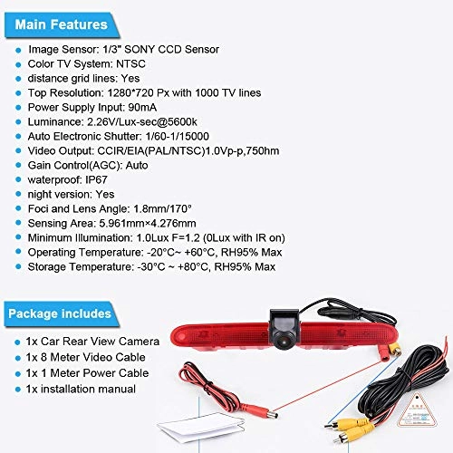 Rear View Camera - Night vision 628 x 586 pixels