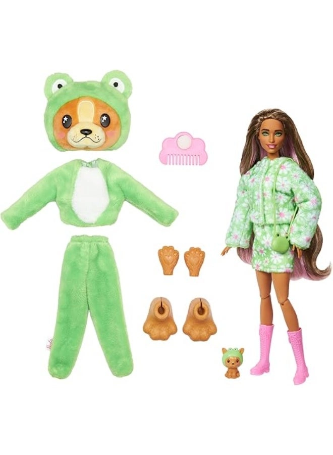 Barbie Cutie Reveal - 10 Surprises Puppy as Frog Ages 36+