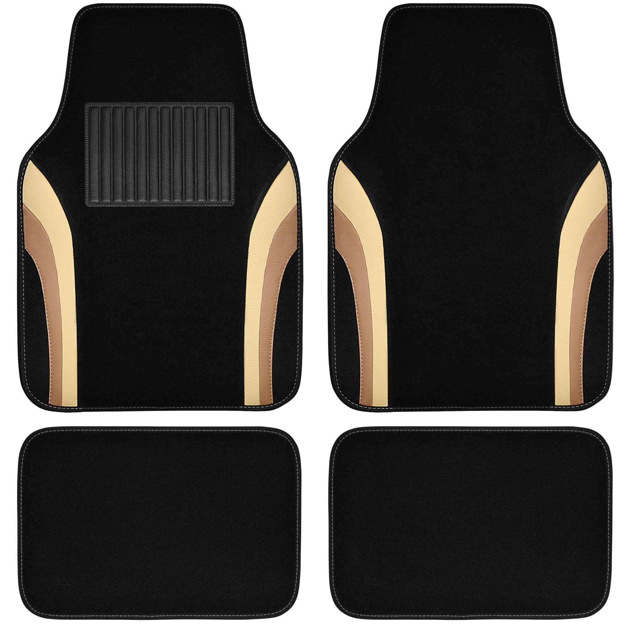 Jelly Waterproof Universal Fit Car Floor Mats - Pink Leather