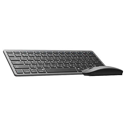 Super Slim and Portable Bluetooth Keyboard With Mouse - EN/AR Wireless