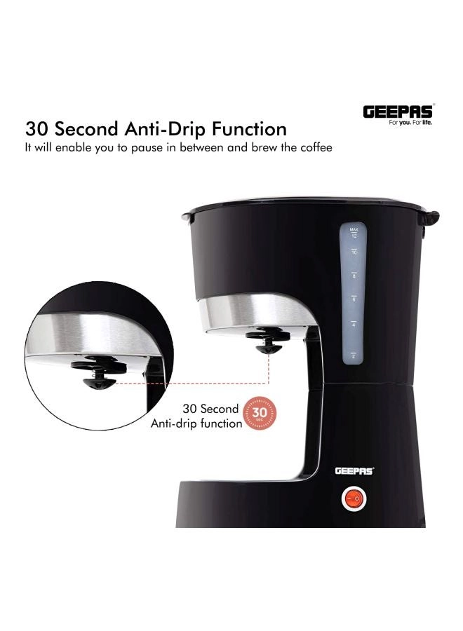 Filter Coffee Maker 1.5L Keep Warm Anti-Drip GCM6103