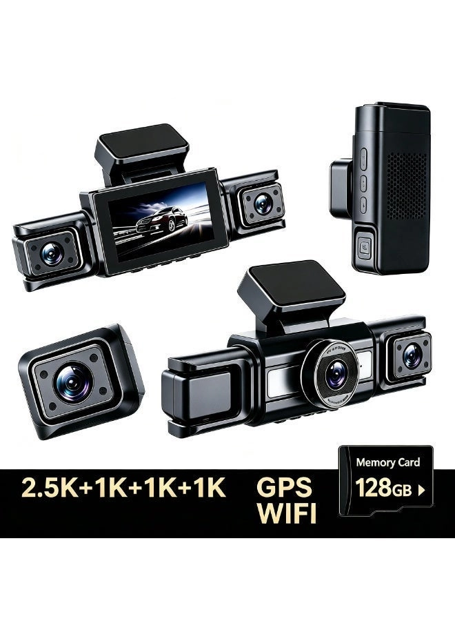 NEW SMART 4 Channel Dash Cam - 2.5K+1K+1K+1K