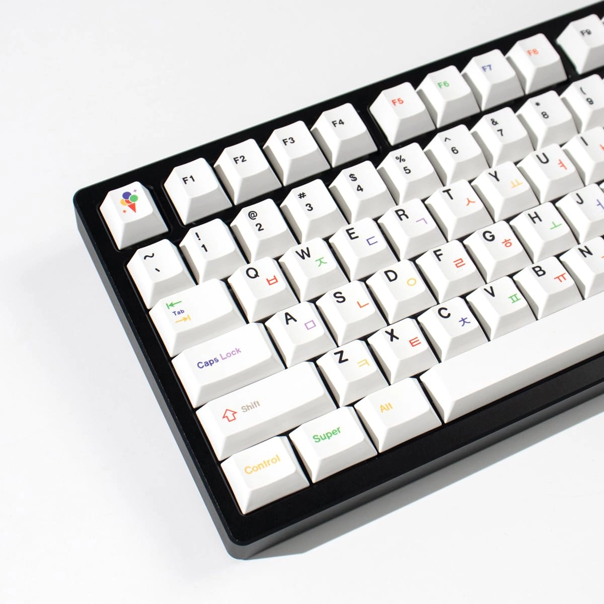 PBT Japanese Gray Keycaps - ANSI/ISO
