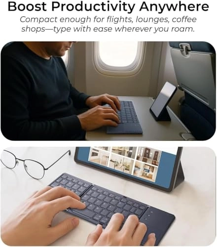 Foldable Bluetooth Keyboard - EN/AR Wireless