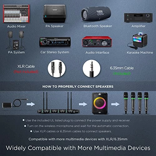Wireless Microphone System - 8-Channel UHF