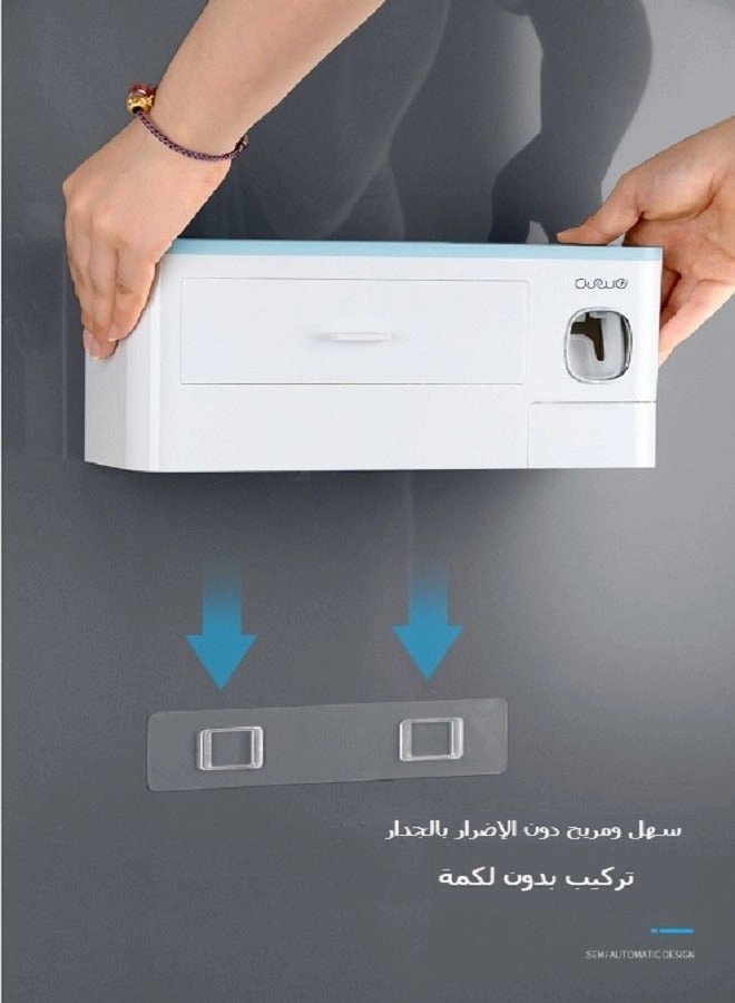 Toothbrush Holder - Wall mounted 4 toothbrush slots