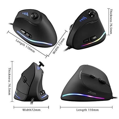 Ergonomic Vertical Mouse - Wired