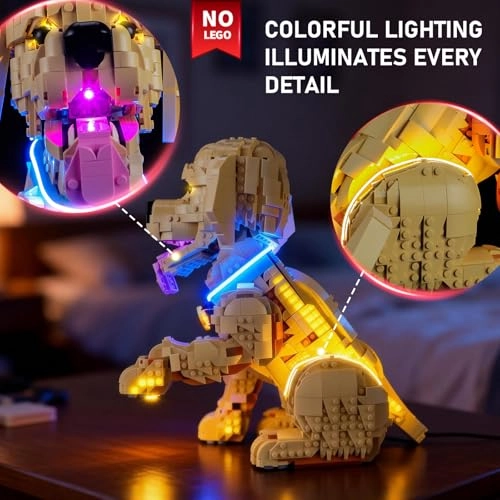 LED Light Kit for Lego 11384 The Puppy Golden Retriever