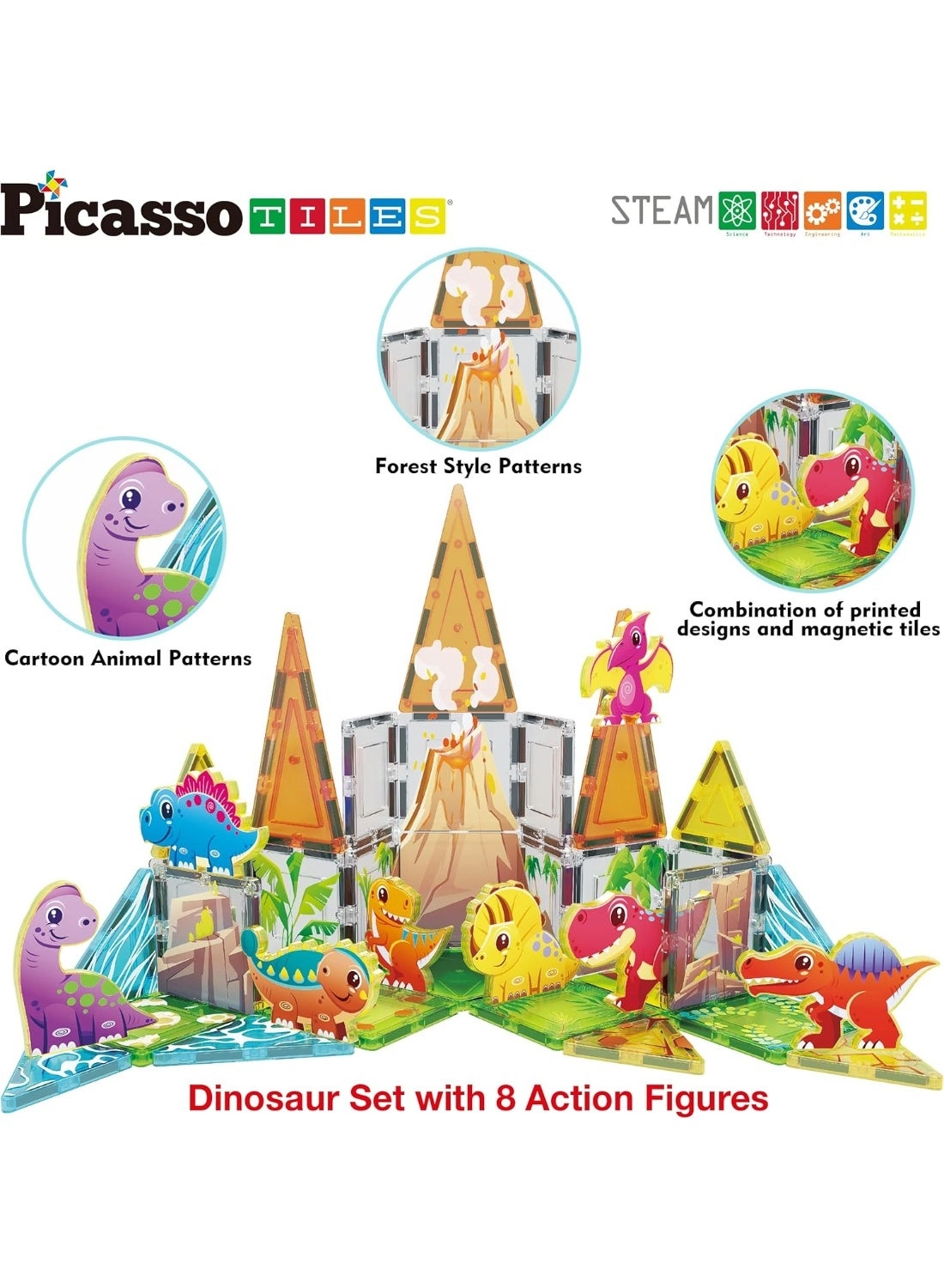 Magnet Tiles - Dinosaur 38 pcs