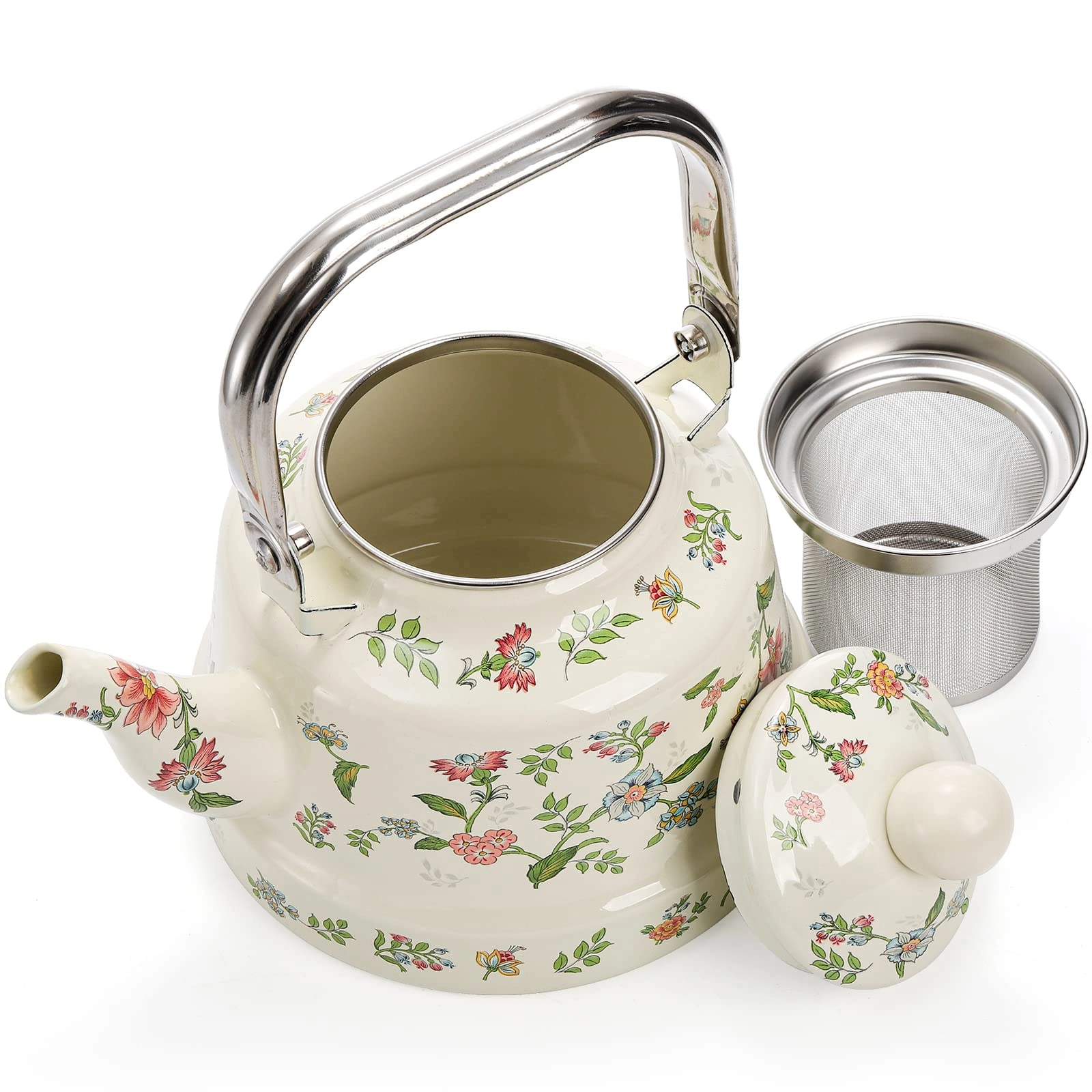 Enamel Teapot - steel 1.8 Liters