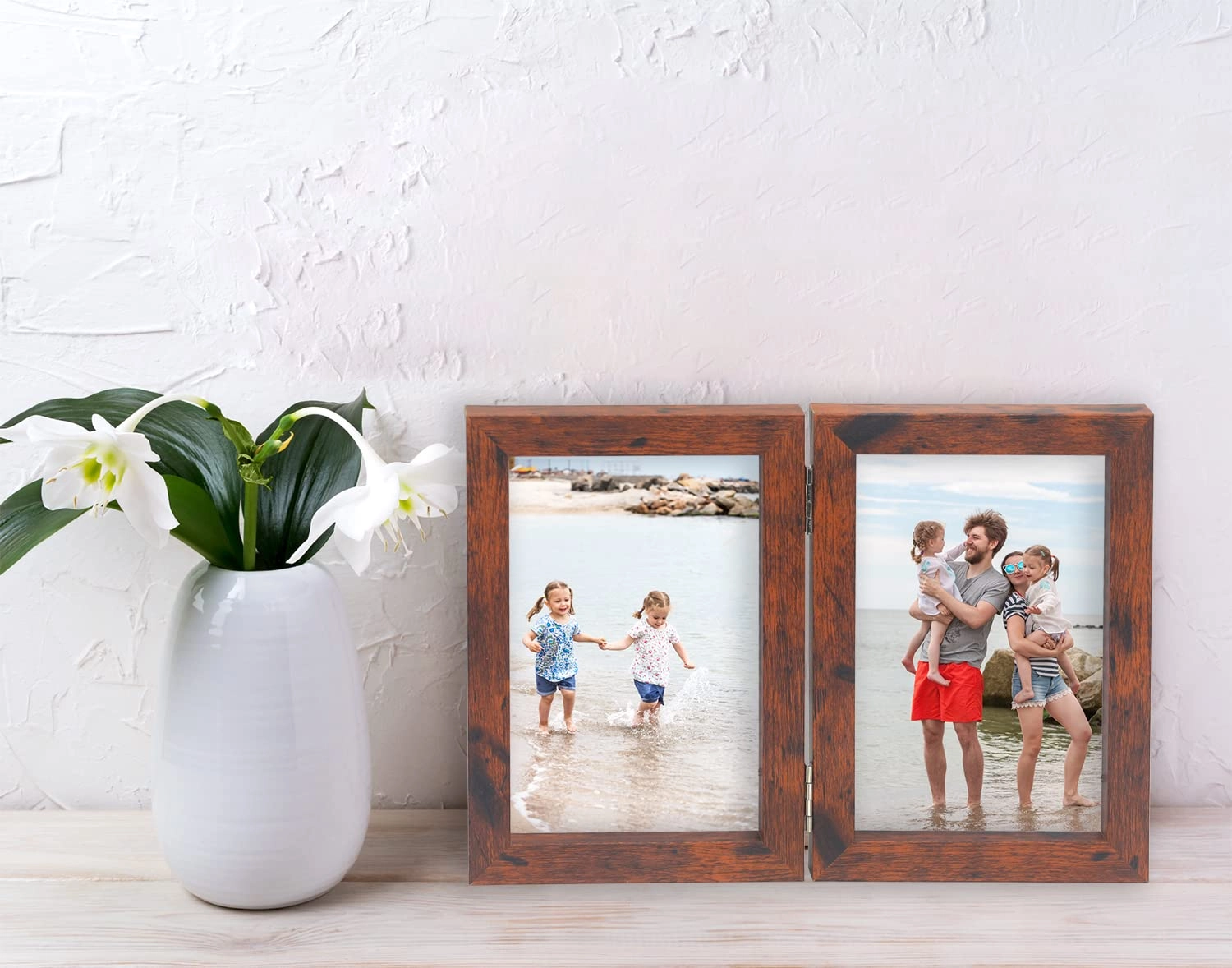 Hinged Double Photo Frame - 7x5'' 2