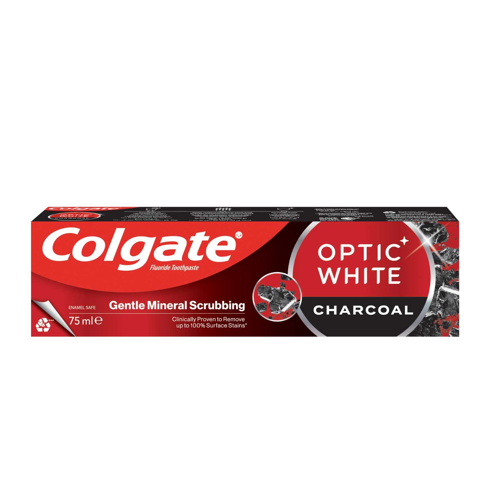 Optic White Charcoal Toothpaste 75ml