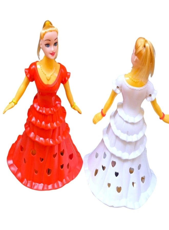 Dancing Girl Doll - Lights Music Pack of 2
