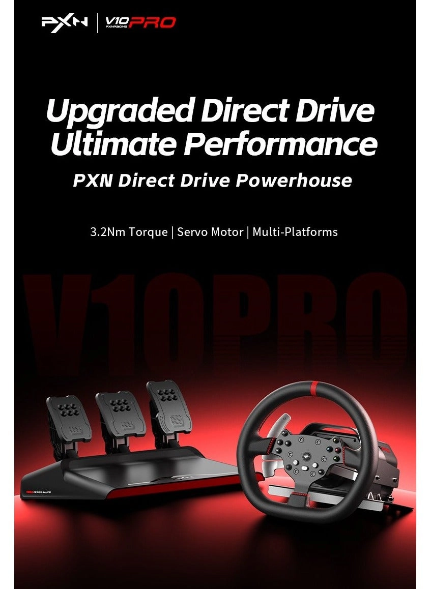 V10 Pro Racing Wheel & Pedals - PC, Xbox, PS4