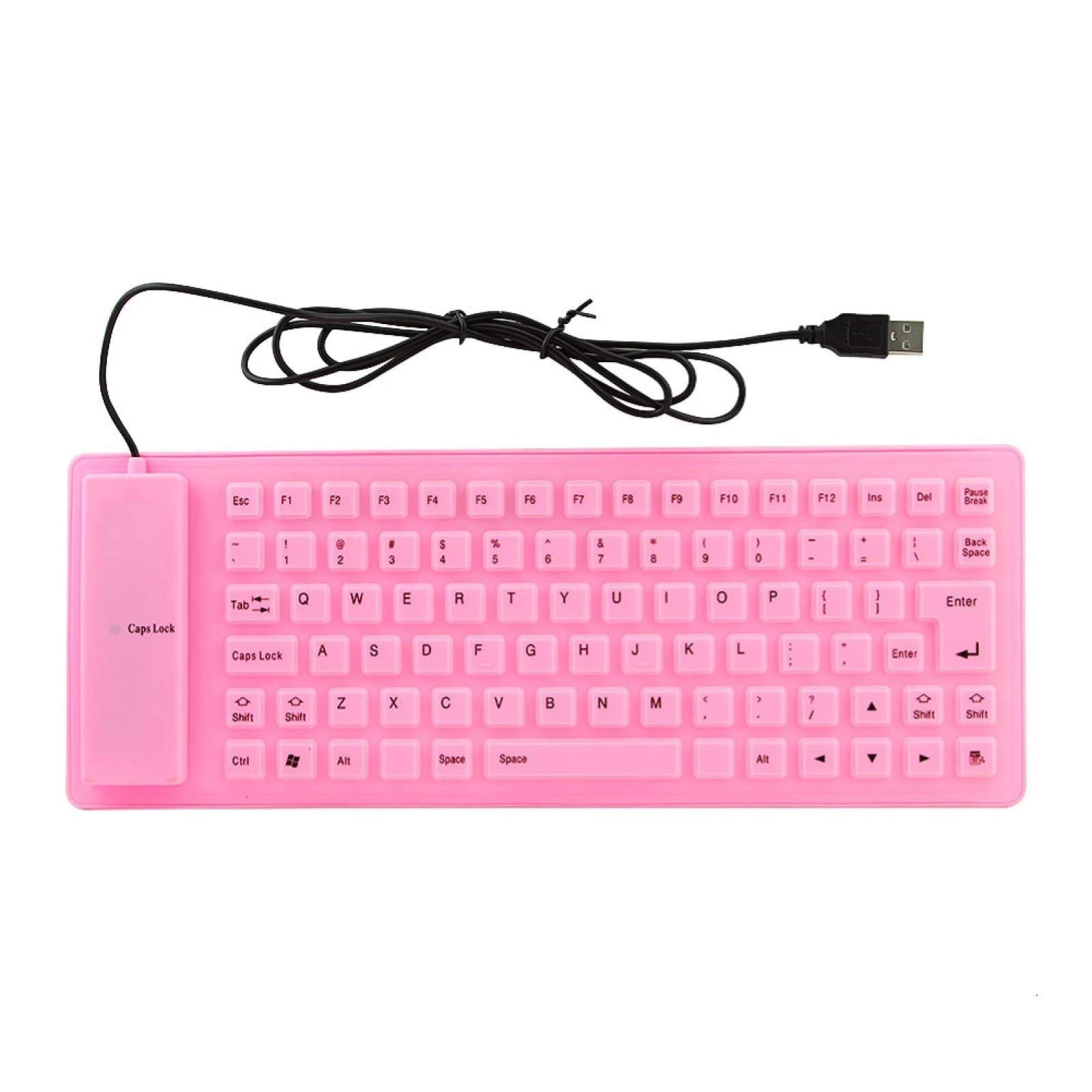 Foldable Soft Silicone Gaming Keyboard - Wired