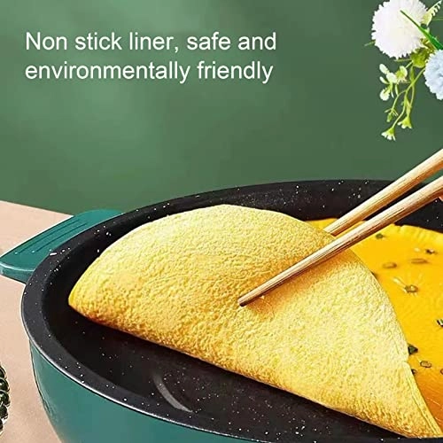 Electric BBQ Grill Plate - 26cm Double Temperature Control Automatic Power Off