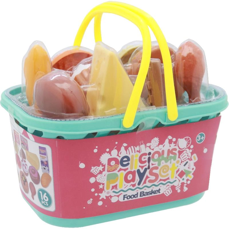 Delicious Play Set Food Basket - Snack Kid's Pretend Play (XG112D)