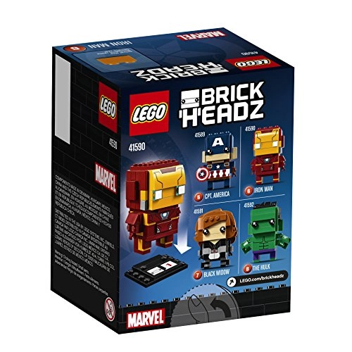 BrickHeadz Iron Man (41590) - Buildable collector's baseplate