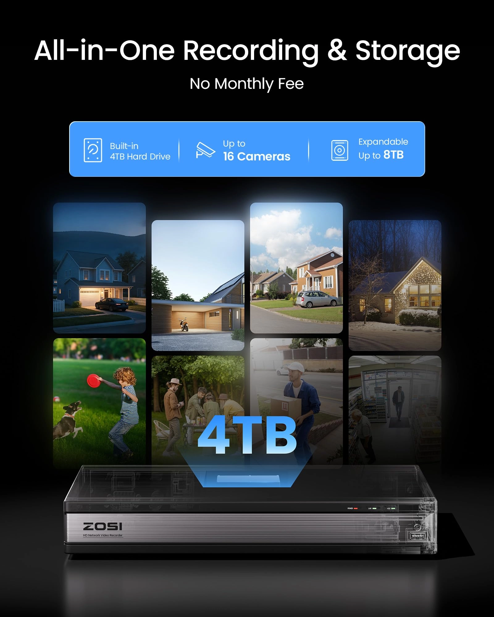H.265+ Security Camera System - 8 16CH 1080p