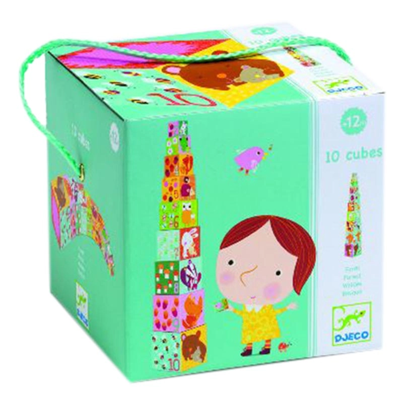 DJECO Forest Cubes - Suitable for 12 months & above