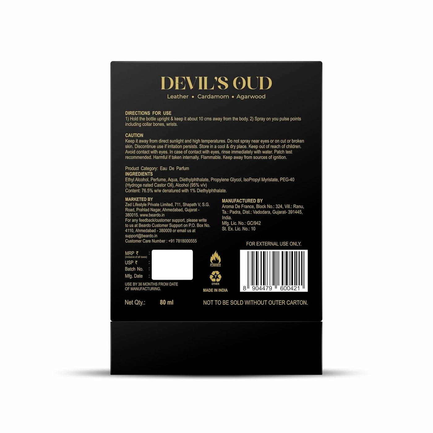 Devils Oud Eau de Parfum 80ml