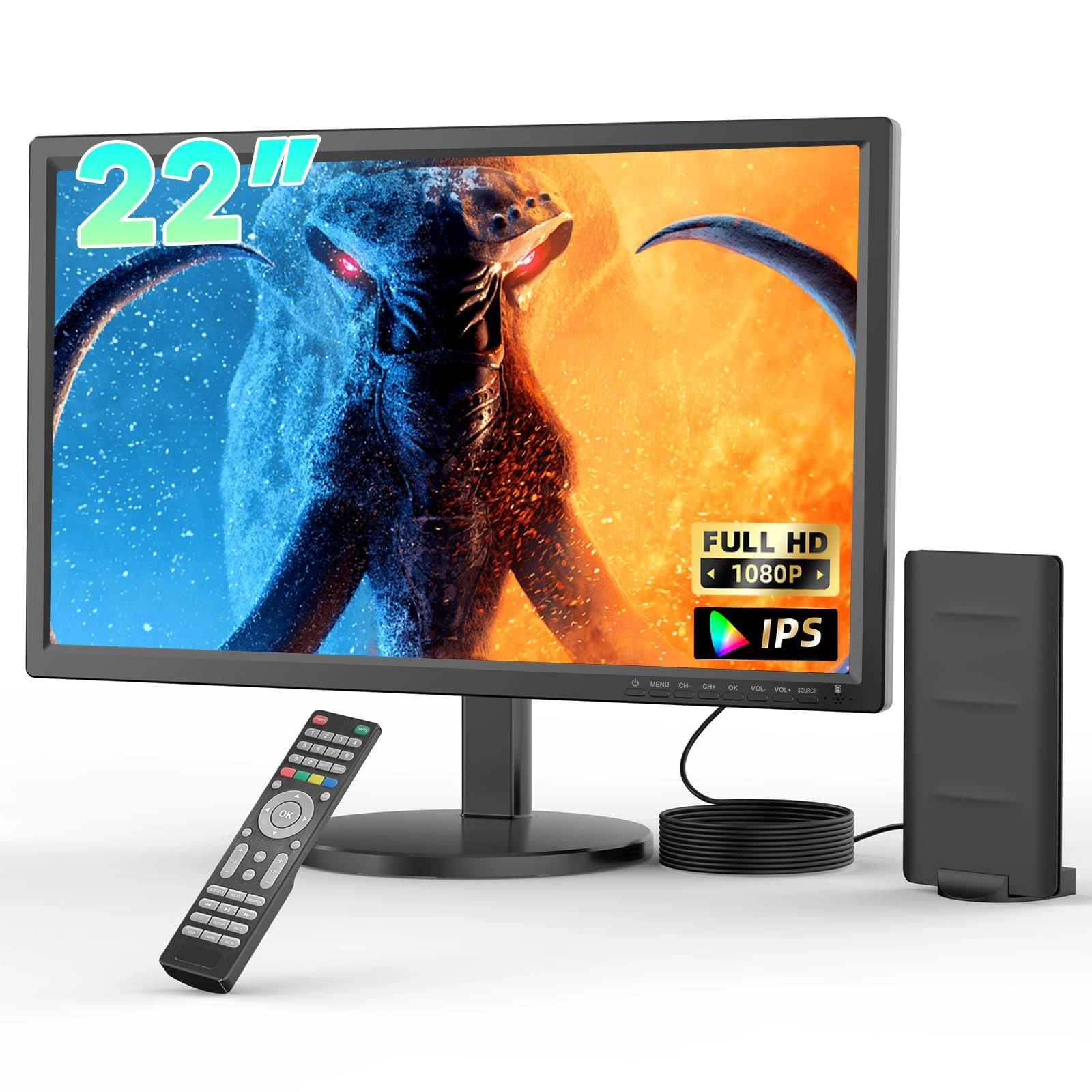 Erasiny TV2233B-BK - 1080p 22 Inches