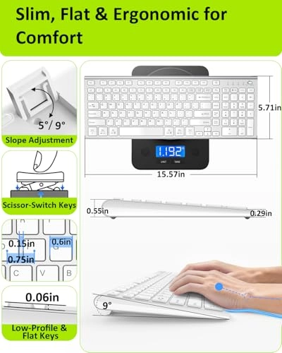 K80AAA-RG - QWERTY RF, USB-A, USB-C