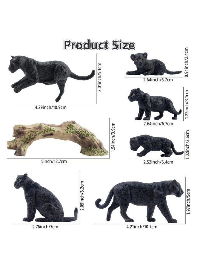 Black Panthers Figurines 7 pcs