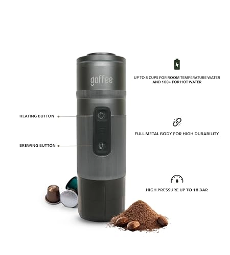 Portable Espresso Machine - Rechargeable 18-Bar 80ml