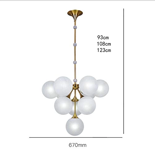 G9 Nordic Creative Glass Bubble Chandelier - 13 head Golden.