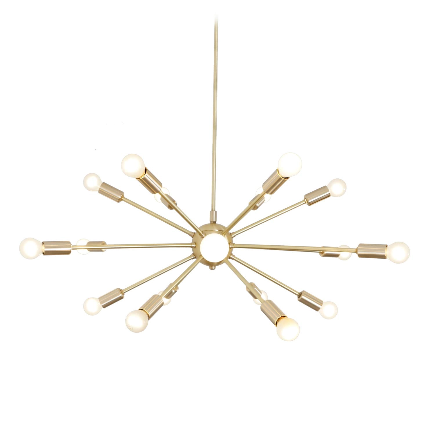Indian Nautical Instruments 18 Arm Sputnik Chandelier