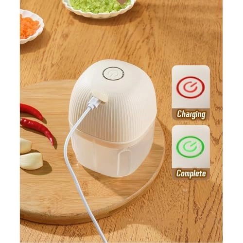 Mini Garlic Chopper - 250ml Type-C Rechargeable