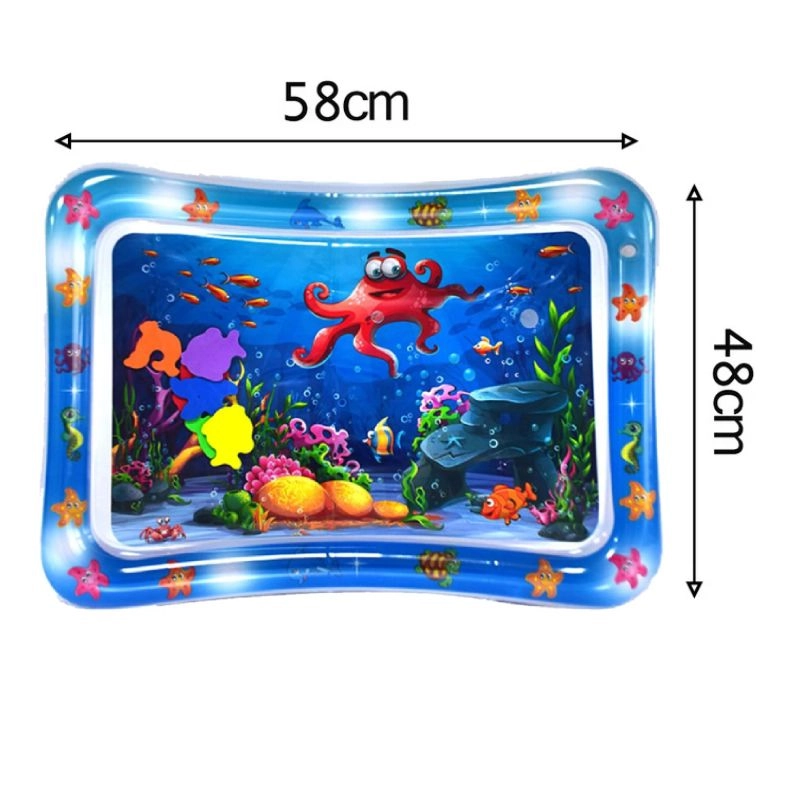 Tummy Time Inflatable Water Playmat - ocean-themed 0 month