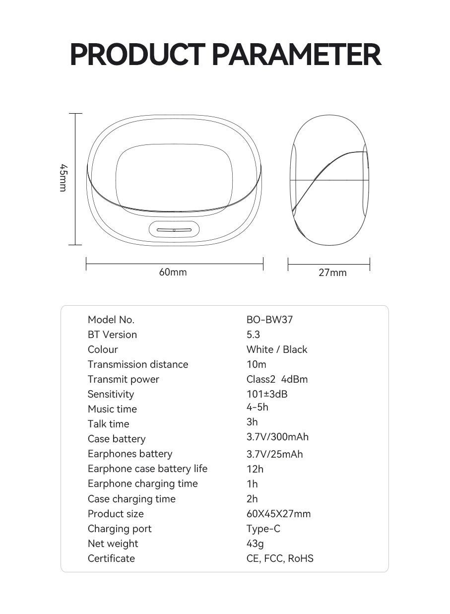 BW92 Wireless Earbud
