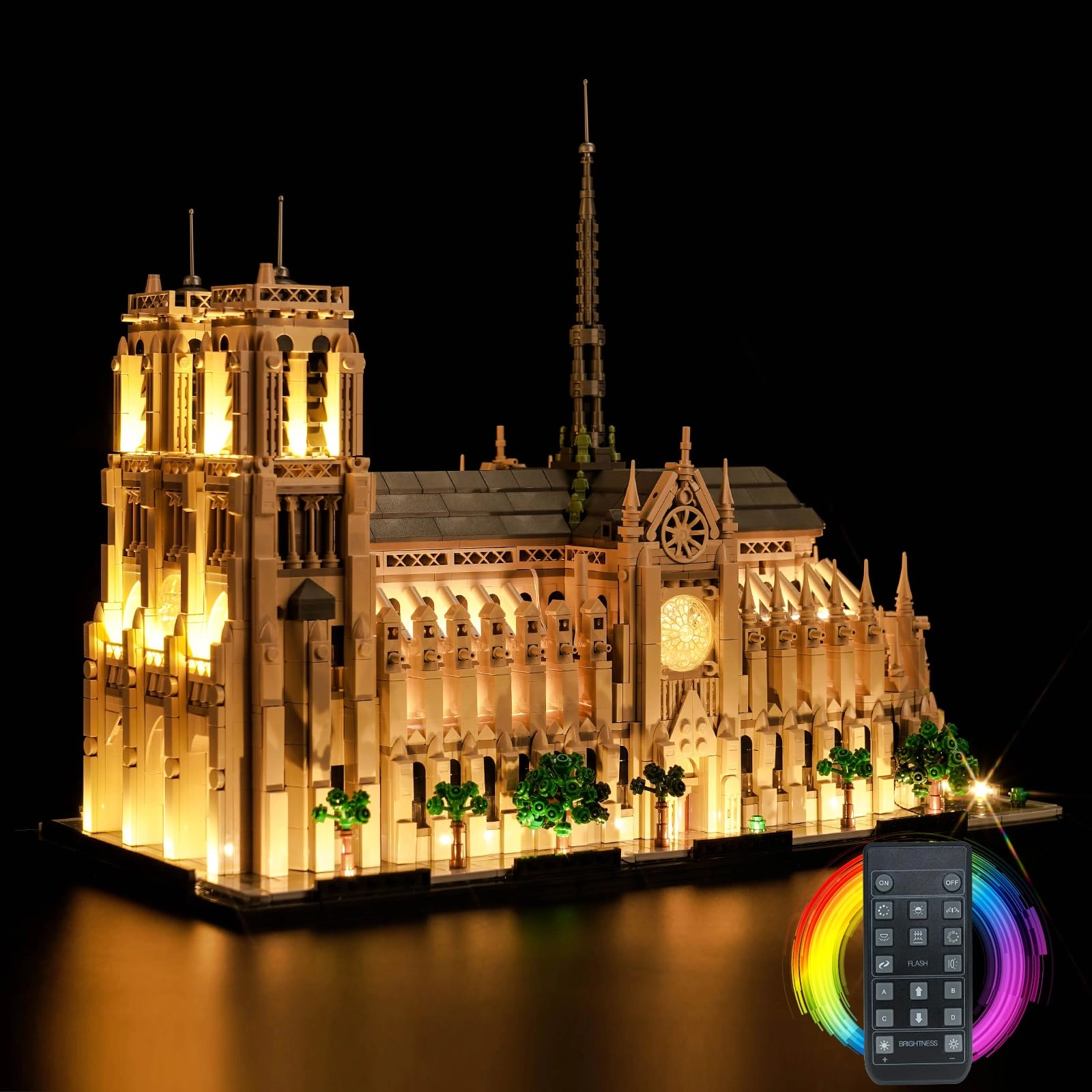BrickBling Light Kit for LEGO Notre-Dame de Paris 21061 - Copper Line