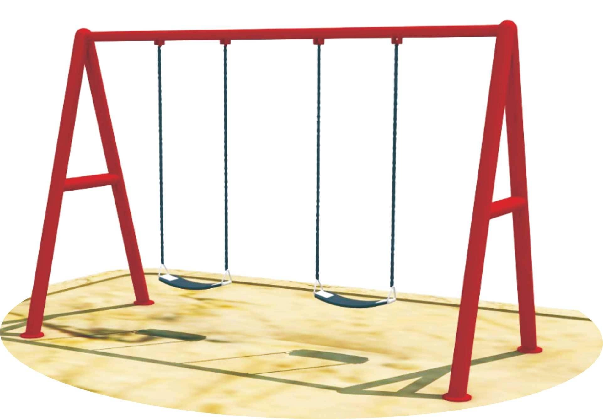3 In 1 Iron Stand Swing Set - 300x130x250cm
