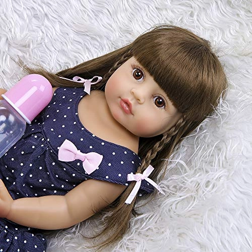 Reborn Baby Doll - 22 inches Vinyl Silicone African American Set
