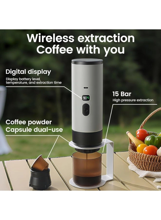 Portable Espresso Maker - Capsule & Ground Coffee