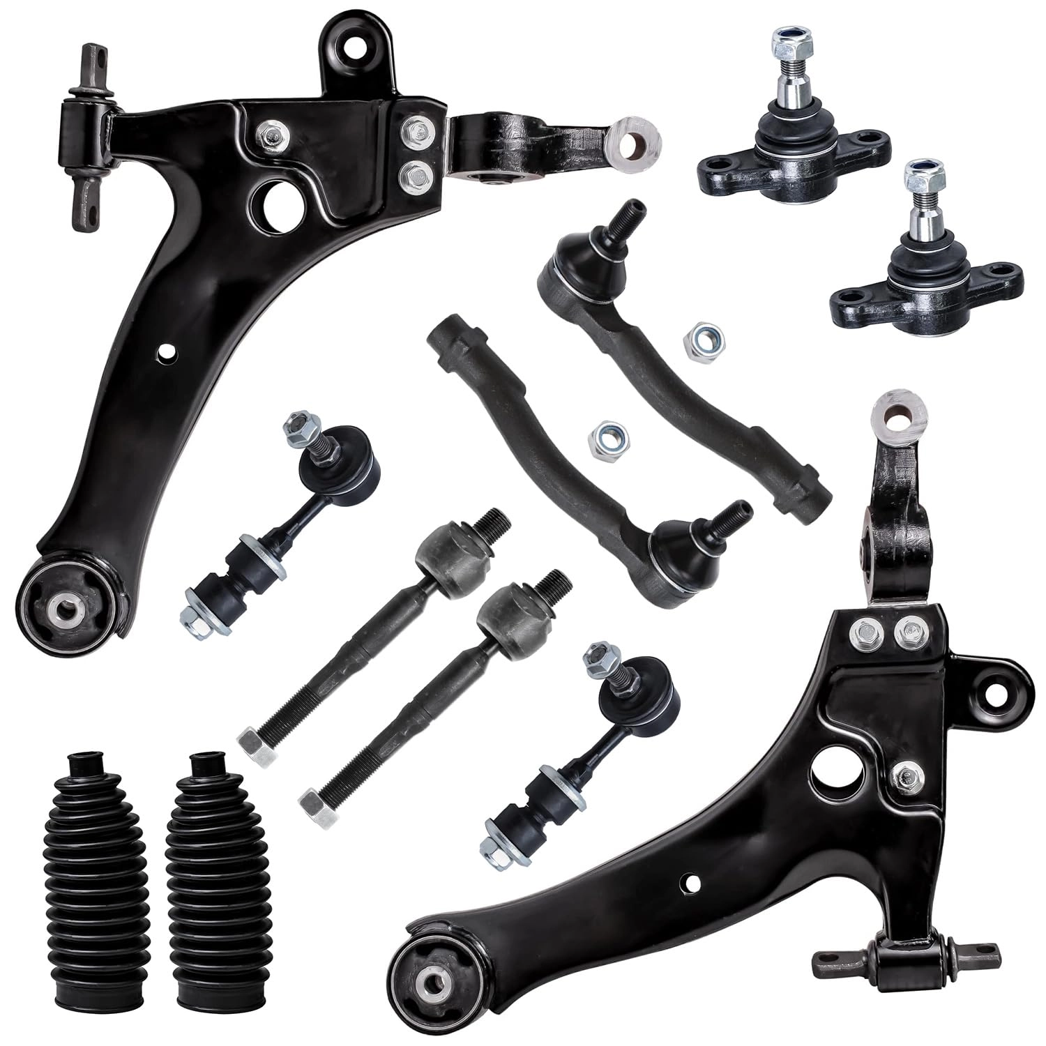 Detroit Axle 12pc Front End Kit - for Hyundai & Kia 2001-2006