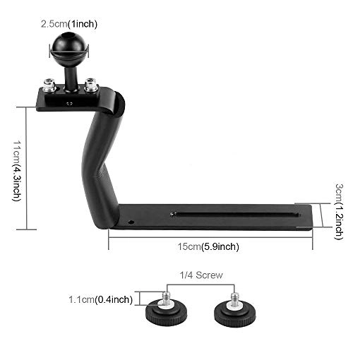 Z Shape Handle Bracket Extension Arm Holder - Aluminum Alloy Diving Underwater