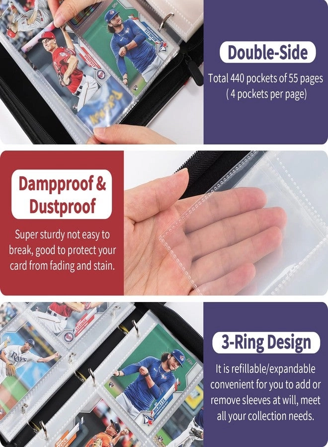 Baseball Card Binder - 440 Pockets