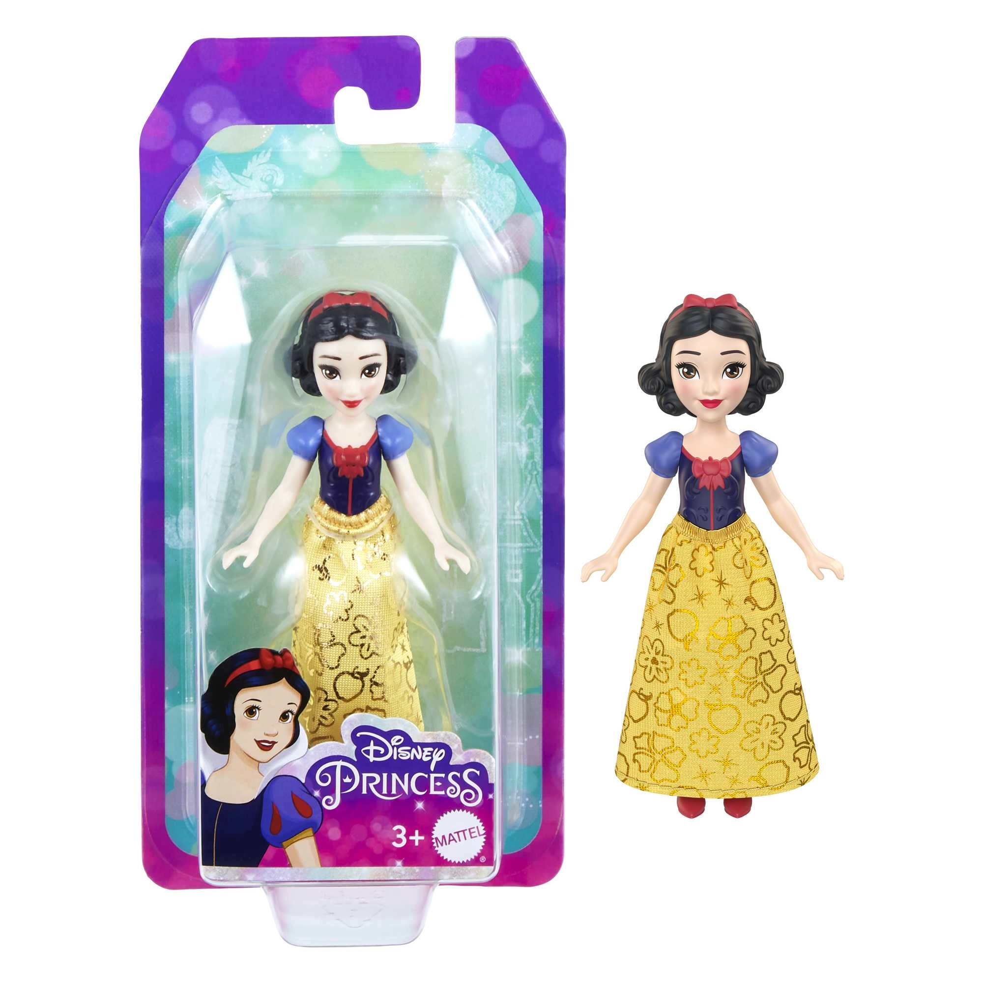 Disney Princess Small Dolls - 6 Posable 13 Tea Party Accessories Ages 3+