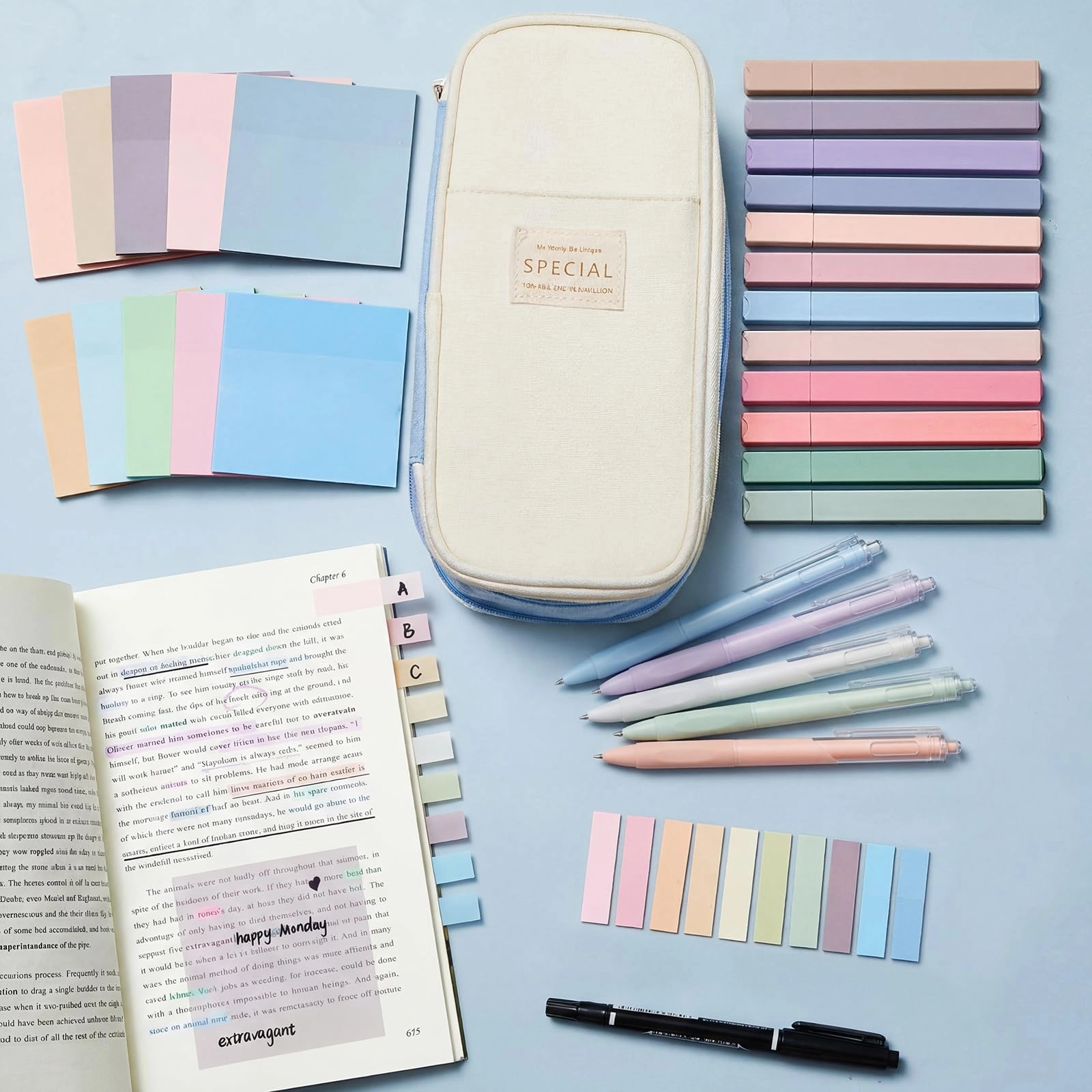 Book Annotation Kit - 39 Pcs