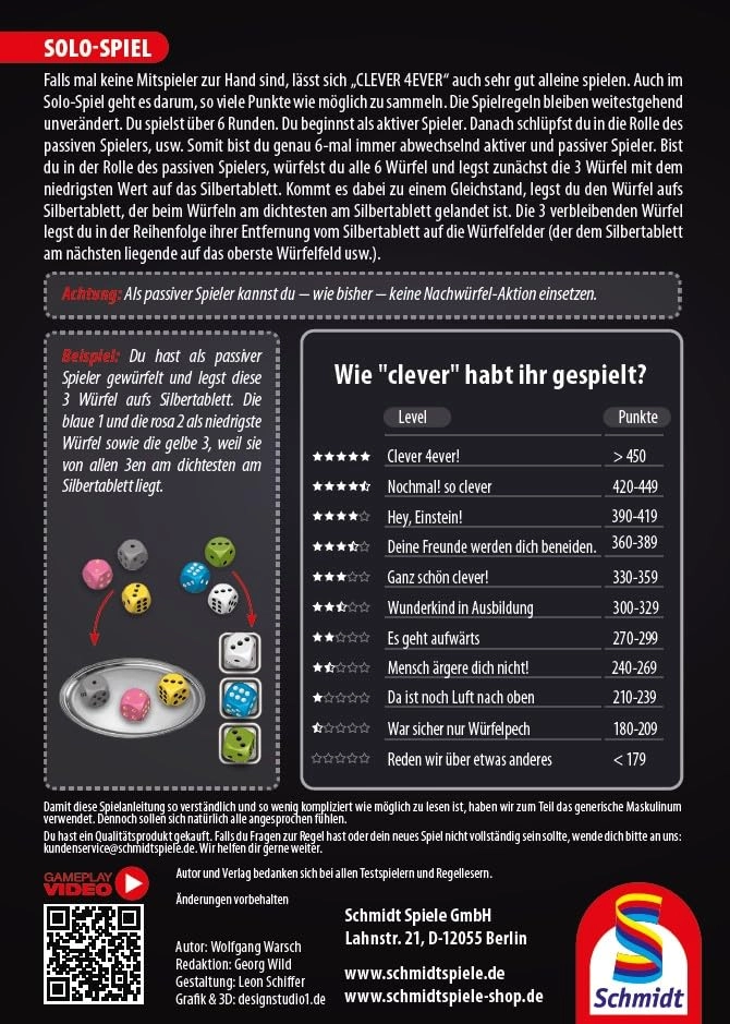 Clever 4-ever: Familienspiele Klein & Fein