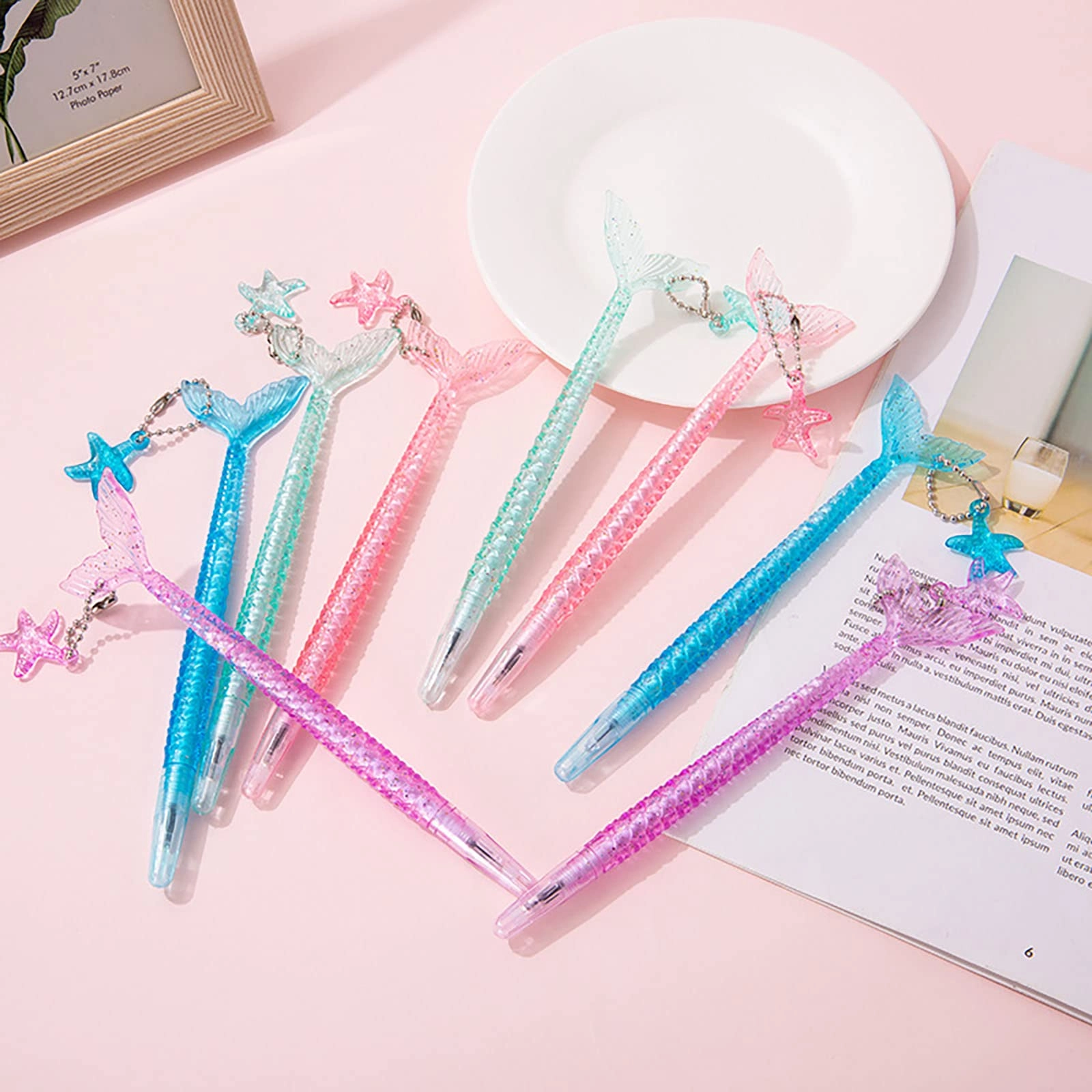 Cute Mermaid Novelty Gel Ink Writing Pens - 12.0 Count 0_5mm