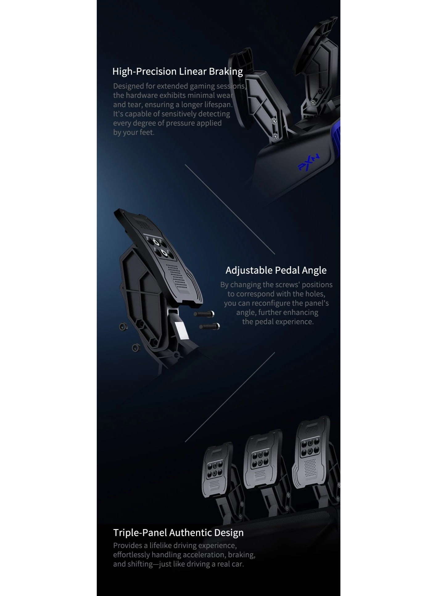 V99 Racing Wheel & Pedals - PC PS4 PS3 Xbox One Xbox Series X/S