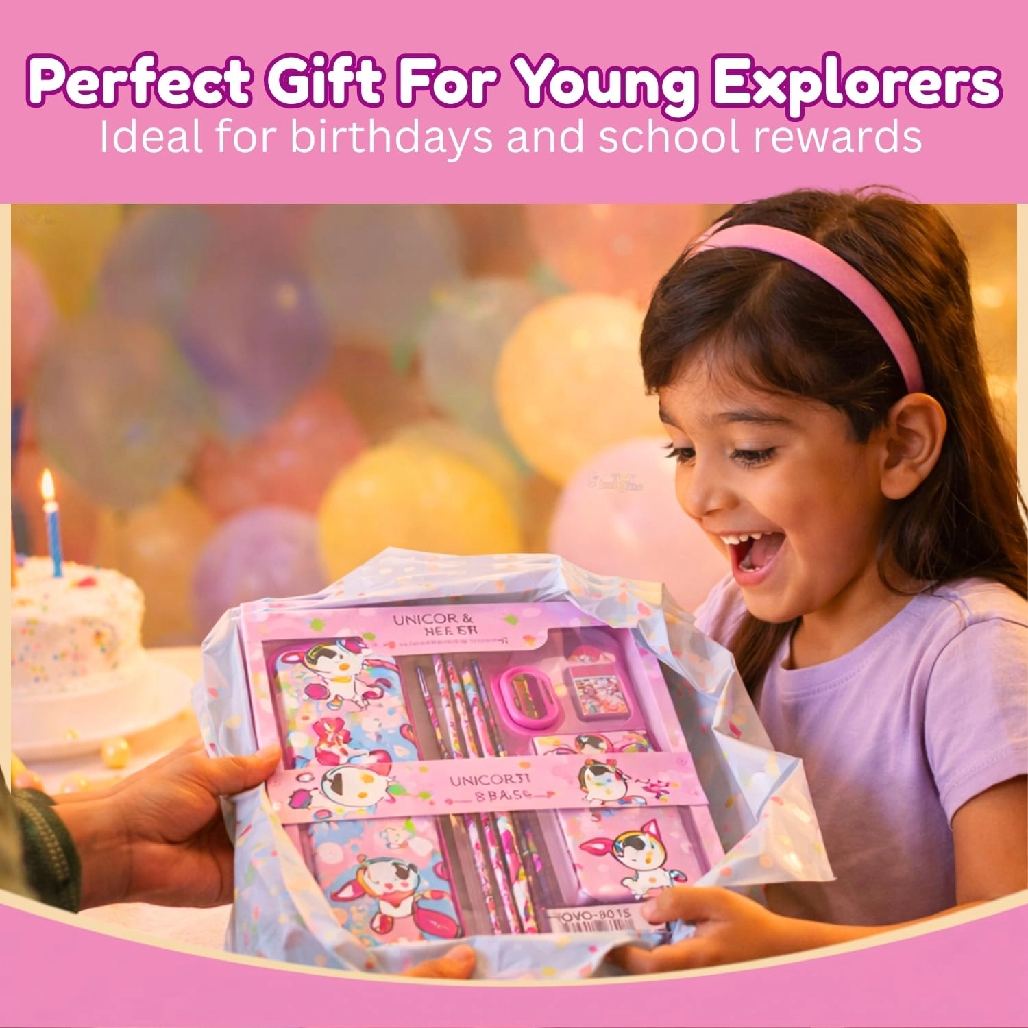 Unicorn-Themed Stationery Set - 12 piece(s)