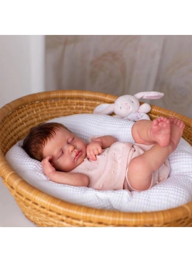 Reborn Baby Doll - 18 inch Silicone Vinyl Girl Ages 36 months+