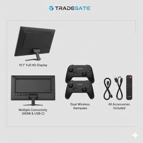 Portable Gaming Display Monitor Set - Full HD