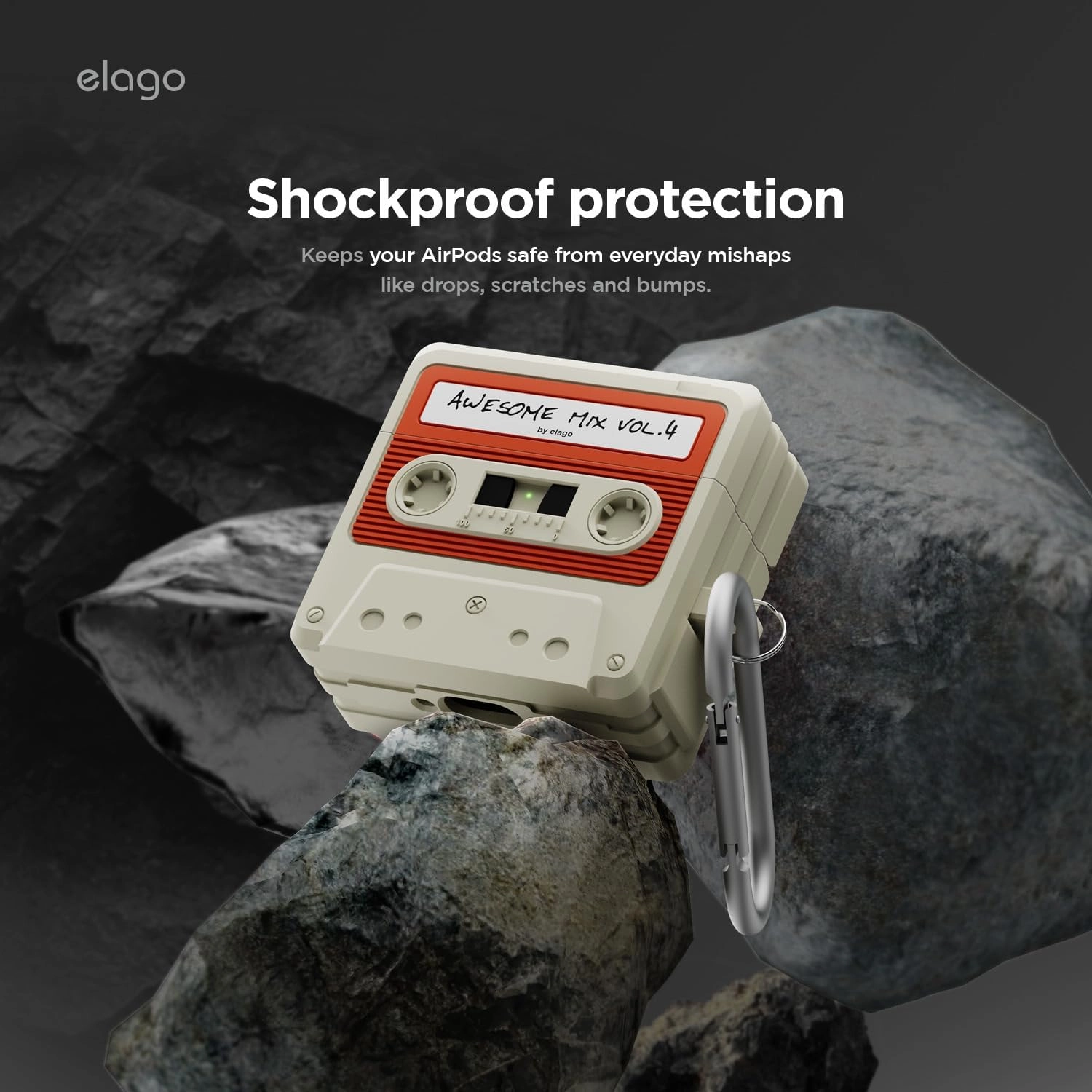 Case for AirPods 4 - Retro Cassette Design